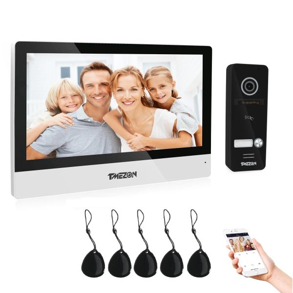 Interphone TMEZON WiFi Video Doorphone 10zoll Tactile Screen with 1080p PEINDE VIE