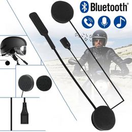 Intercom Universele Bluetooth 5.0 Helm Headset Hoofdtelefoon 3D Stereo Anti-interferentie Voor Motorhelm Rijden Handsfree hoofdtelefoon
