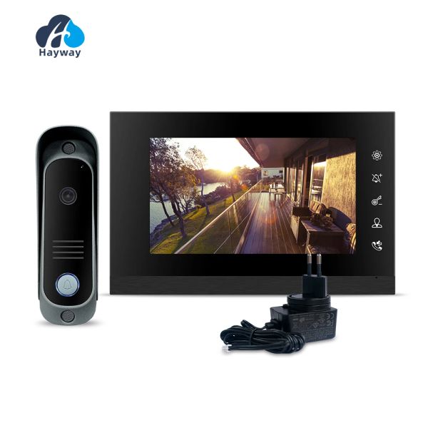 Interphone Video Intercom System Kit Video Door Dathell Téléphone Panneau d'appel Arafroofroprowing Caméra pour Home Villa Build