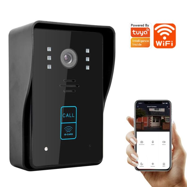 Interphone WiFi Video Doorbell TUYA App interphone déverrouille vidéo Mobile Tracer Vision Vision Swipe Card 1080p