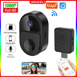 Interphone WiFi Video Doorbell V8 Home Smart Wireless Phone Door Sécurité sans fil Interphone HD IR Vision nocturne Doroute