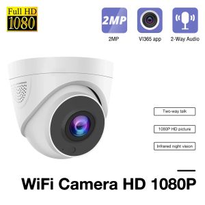 Interphone WiFi Wireless IP Camera 1080p HD VIDEO VIDEO SURVEILLANCE IR NIGHT VISION HOME TWOWER AUDIO SECURITÉ 2,8 mm Dome Camara avec micro