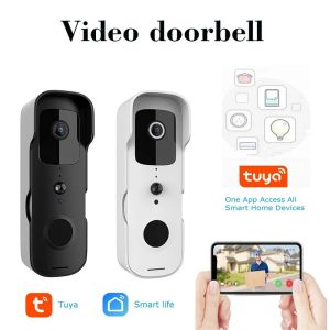 Interphone Wouwon Mini 1080p WiFi Door Shell Camera Smart Wireless Video Doorbell Protection Intercom Security Door Door Tuya SmartLife App.