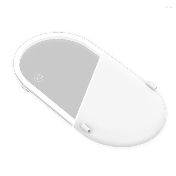 Accessoires intérieurs 1 pièce miroir de maquillage de voiture universel LED interrupteur à commande tactile ensemble de visière