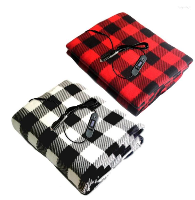 Interior Accessories 12V Electric Plush Car Heated Blanket Auto Heating Mat Carpet Mattress Thermostat Body Heater Warmer For RV SUV Truck