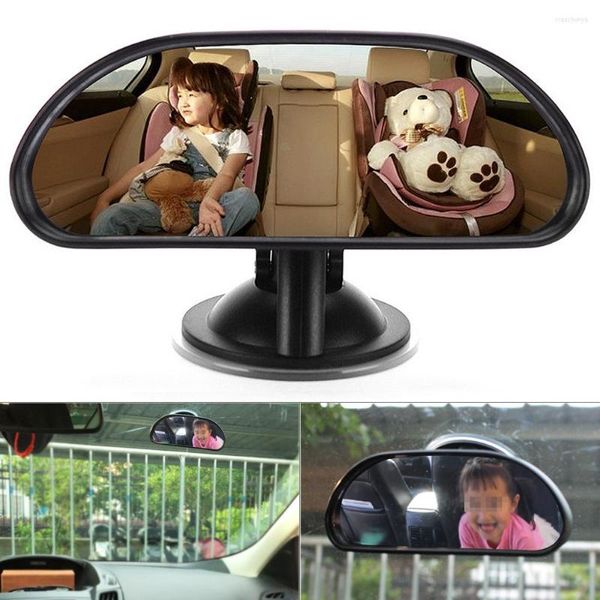 Accessoires d'intérieur 145X95 75MM, rétroviseur de voiture central, sécurité, vue facile, visionneuse de bébé à l'intérieur avec ventouse pour véhicules