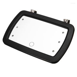 Accesorios de interior 1 pieza parasol para coche espejo duradero 6 luces LED pantalla táctil espejos de maquillaje prácticos soportes para sombra Clip piezas de automóvil