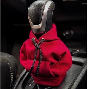 Interieuraccessoires 1 pc Hoodie Auto Gear Shift Cover Fashion Gear Shift Knob Manual Handgreep Sweatshirt Verandering