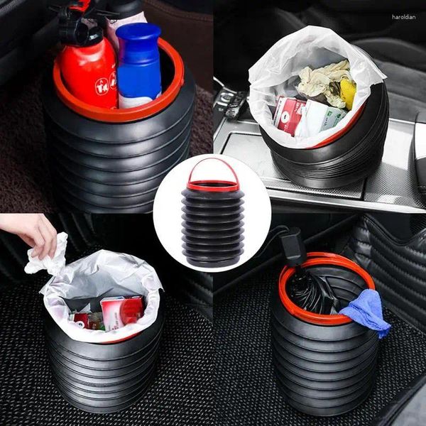 Accesorios de interiores 4L Mini Mini Barbage Bin multifuncional y portátil Conveniente fácil de transportar adecuado para almacenar paraguas