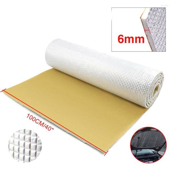 Accessoires intérieurs 6mm 236mil épais feuille d'aluminium silencieux coton voiture Auto hayon isolation phonique Deadener tapis insonorisé