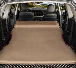 Accessoires d'intérieur Lit de voyage pour adulte Matelas pneumatique automatique pour voiture SUV Siège arrière pliable Coussin de couchage Coffre pliable Gonflable Camping automobile