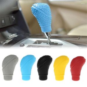Interieur accessoires Automaat Manual Auto Gear Shift Collars Anti Slip Siliconen Automatische Shifter Lever Knop Dust Proof Cover Protector