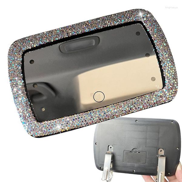 Accessoires intérieurs Automobile Make Up Mirror Car Makeup Auto Visor With Light Clip-on Rear View For