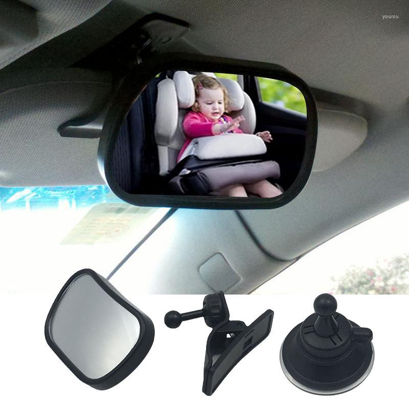 Interiörstillbehör baby bakre spegel universell bil med klipphållare 360 ​​rotation minisäkerhet konvex för sedans SUVS -lastbilar