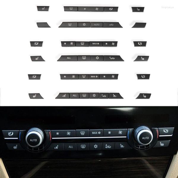 Accessoires intérieurs voiture A/C bouton de chauffage capuchons de clé Kit de réparation couvercle de commutateur pour F01 F02 F06 F07 F10 F11 F12 F13 5/6/7 série 2010-2023