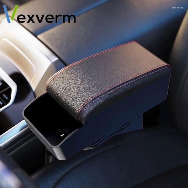 Accoudoir réglable pour voiture, accessoires d'intérieur, boîte de Support de coude, rangement de la Console centrale, organisateur d'espace de siège automatique, Support de téléphone, repose-bras