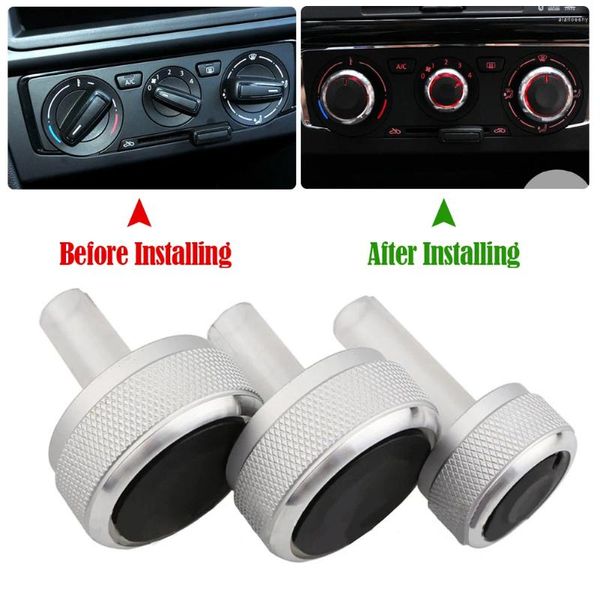 Accesorios interiores perilla de aire acondicionado de coche interruptor de CA botón de Control de calor para Volkswagen VW Golf4 GOLF 4 MK4 Passat B5 Bora