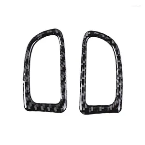 Accesorios interiores Car Carbon Fiber Front A-Pillar Housing Outlet Frame Cover Trim para C7 2014-2023