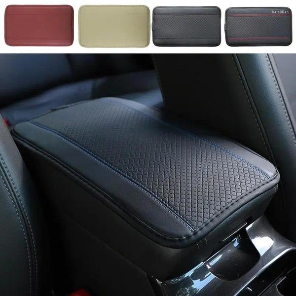 Tapis universel de Console centrale de voiture, accessoires d'intérieur, protecteur en cuir PU artificiel, boîte de siège d'accoudoir, coussin anti-rayures