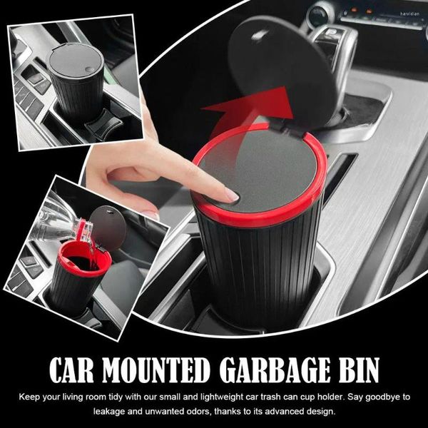 Accessoires intérieurs support de tasse de voiture poubelle poubelle conteneur de poche à preuve de fuite pour le VUS de camion automobile et le camping-car de voyage Accesso I0F2