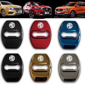 Accesorios interiores Etiqueta de la cubierta de la cerradura de la puerta del coche para MGHS ZS MG4 MG5 MGGT MGRX8 Morris Garages Logo Funda protectora Insignia Calcomanía Assessoires