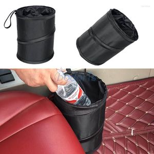 Accessoires intérieurs Voiture Poubelle Pliable Poubelle Boîte De Rangement Des Déchets Bac À Ordures Oganizer Auto Sac À Ordures Rangement Rangement Rangement