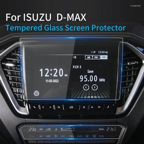 Accesorios interiores de coche para ISUZU D-MAX Protector de pantalla 2024 Dmax consola película protectora de vidrio templado protección del navegador
