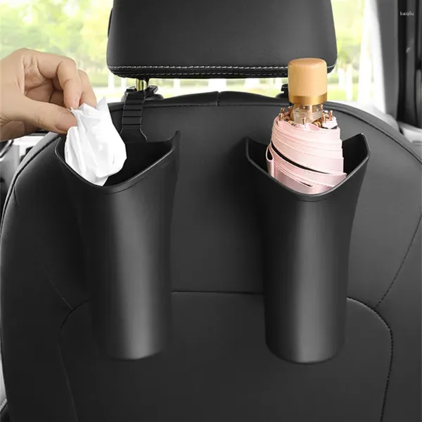 Poubelle de voiture, accessoires d'intérieur, boîte de rangement de parapluie, multifonction, gain de place, support automatique, tasse de siège arrière