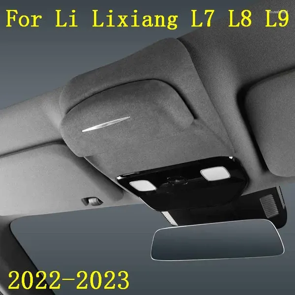 Accesorios interiores, estuche para gafas de coche para Li Lixiang L7 L8 L9 2024, caja para almacenamiento de gafas de sol de piel para techo solar