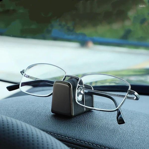 Porte-lunettes de voiture universel, accessoires d'intérieur, organisateur de lunettes Auto, support Auto-adhésif pour tableau de bord, Base de rangement de protection