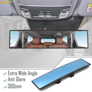 Accessoires intérieurs Rétroviseurs de voiture Rétroviseurs Universel Auto Vue arrière Anti-éblouissement Grand angle Surface Bleu