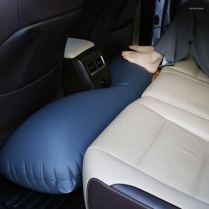 Coussin de couchage gonflable pour siège arrière de voiture, accessoires d'intérieur pour lit de voyage, remplissant l'espace, soulage la Fatigue des jambes, coussin de pied gonflable en PVC