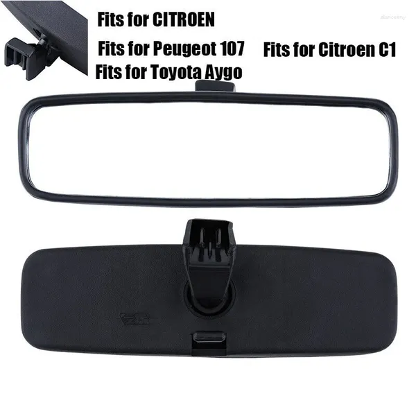 Accesorios interiores espejo retrovisor del coche endoscopio de seguridad gran angular giratorio para Peugeot Citroen 107/206/106