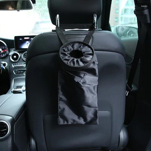 Accesorios de Interior para asiento trasero de coche, contenedor de basura portátil para coches, bolsa de basura para coche, herramientas de limpieza