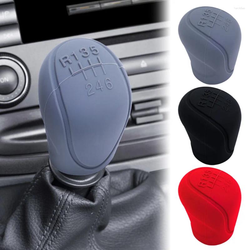 Interior Accessories Car Silicone Gear Shift Knob Cover Non-Slip Grip Handle Protective Covers Manual 6-speed