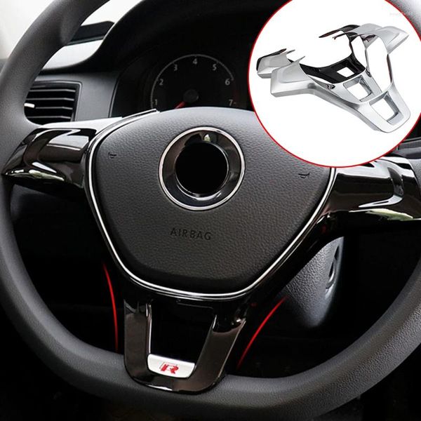 Autocollant de couverture de volant de voiture, accessoires d'intérieur, pour Volkswagen VW Golf 7 GTI MK7 POLO 2014 2024 Jetta MK6