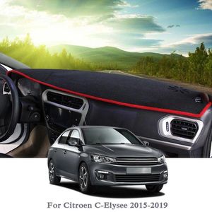 Interior Accessories Car Styling Dashboard Avoid Light Pad Instrument Platform Cover Mats Rose For C-Elysee 2023-2023 LHD&RHD