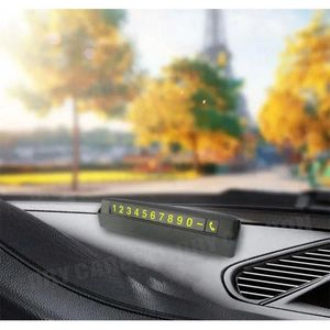 Interieuraccessoires Auto Styling Tijdelijke parkeerkaart Telefoonnummerplaat Telefoon Park Stop Sticker Display Auto