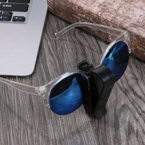 Accesorios interiores Clip para gafas de sol de coche Tarjeta de nombre Titular de boleto Organizador Plástico Auto Sun Visor Gafas Abrazadera