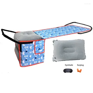 Accessoires d'intérieur Lit de couchage de voyage en voiture Matelas de sommeil avec oreiller de soutien lombaire gonflable pour bébé enfant adulte avion à grande vitesse