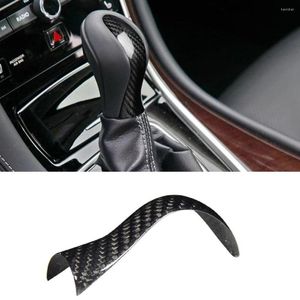 Accesorios interiores de fibra de carbono, cubierta de perilla de engranaje, embellecedor de palanca de cambios para Infiniti Q50 Q50S 2014-2022