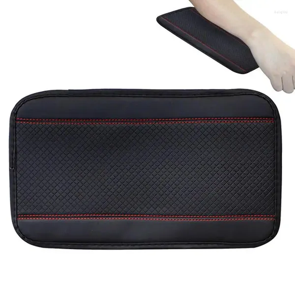 Housse de protection en cuir PU pour Console centrale, accessoires d'intérieur, protection étanche pour accoudoir de voiture, coussinet de boîte, gaufrage 3D