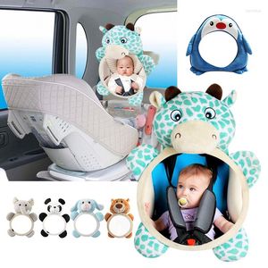 Accessoires intérieurs mignon bébé rétroviseurs arrière réglable sécurité voiture miroir siège arrière appuie-tête rétroviseur enfants moniteur