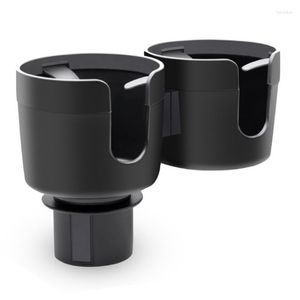 Accessoires intérieurs double porte-gobelets de voiture organisateurs de bouteilles de tasse réglables supports de stockage pour voitures support universel Snack