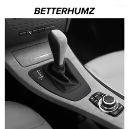 Accessoires intérieurs pour BMW E90 E92 E93 série 3 2005 – 2012, en Alcantara, Console centrale, panneau de levier de vitesse, autocollants de garniture de voiture