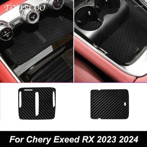 Accesorios interiores para Chery EXEED RX 2024, taza de Control Central, almohadilla protectora de cuero, tanque de almacenamiento