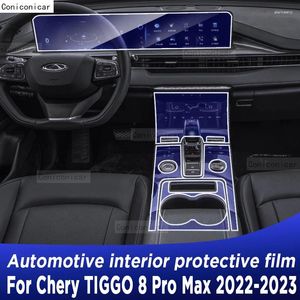 Accessoires intérieurs pour Chery TIGGO 8 Pro Max 2024, panneau de boîte de vitesses, écran de navigation, film de protection en TPU pour automobile, anti-rayures