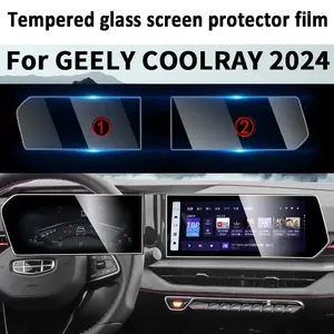 Accessoires d'intérieur pour Geely COOLRAY 2024, écran de Navigation GPS, Film de Protection en verre trempé, prévention automatique des rayures