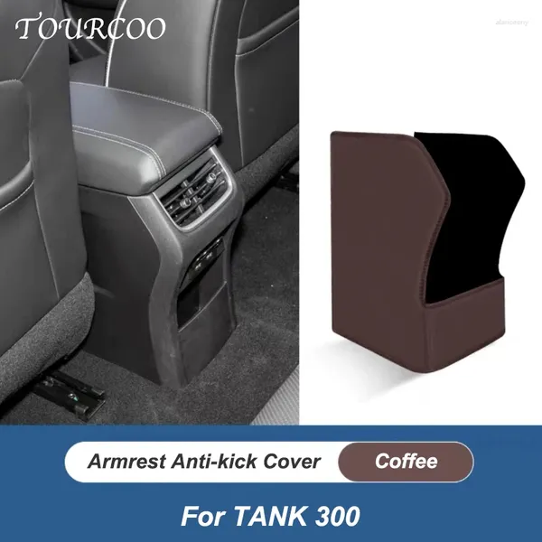 Accesorios interiores para Great Wall GWM WEY Tank 300 2024-2024, cubierta antipatadas para asiento trasero, alfombrilla antisuciedad con estilo para coche