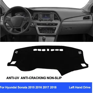 Accesorios interiores para Hyundai Sonata 2024 9, cubierta para salpicadero de coche, alfombrilla para tablero, alfombra Anti-UV antideslizante